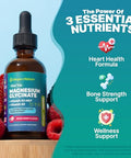 Drops Of Nature Magnesium Glycinate Vitamin K2 & D3 Supplement Gmo-Free Vit D Mk7 K2 Vitamin Supplement & Magnesium Blend With Nutrients For Bone Nutrition & Cardiovascular Function (Mixed Berry 60 Ml)