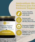 R-U Ved Wellness Jam - Amla Jam With Honey Chyawanprash For Immune Support & Digestive Health Ayurvedic Blend With Amla & Ashwagandha - 10.6 Oz Jar (1 Count)