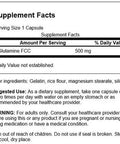 Swanson Amino Acid L-Glutamine 500 Milligrams 100 Capsules