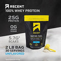 Ascent Whey + Plant Protein Powder - Unflavored 2 Lb & Chocolate 18 Servings