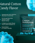 Etta Vita Sugar-Free Creatine Monohydrate Gummies (5G Per Packet) - Potent Creatine Gummies For Men & Women Supplement For Muscle Support Cognitive Function - Non-Gmo Gluten-Free Mucuna Pruriens