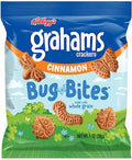 Cinnamon Graham Crackers Bug Bites, Made with Whole Grain, Delicious Snacks for the Whole Family, Stock up and Enjoy them (Pack of 20)
