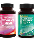 BioEmblem Vitamin D3 K2 (5000IU and 200mcg) and Women's Multivitamin