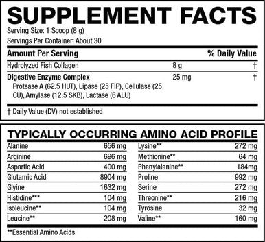 Lewis Labs Premium Marine Collagen Peptides Types 1 3 Wild Caught Hydrolyzed Fish Collagen for Maximum Absorption Benefits Keto Amino Acid Protein Powder for Hair Nail Skin Joint Health