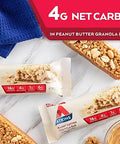 Atkins Peanut Butter Granola Protein Meal Bar High Fiber 16G Protein 1G Sugar 4G Net Carb & Blueberry Greek Yogurt Protein Meal Bar High Fiber 15G Protein 3G Sugar 5G Net Carbs