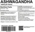 Ashwagandha Extract 1000mg 90 Tablets UK Made. Pharmaceutical Grade Supplement, Mood Stress