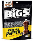 BIGS Sunflower Seeds, Cracked Pepper Flavor, 5.35 oz. (Pack of 12)