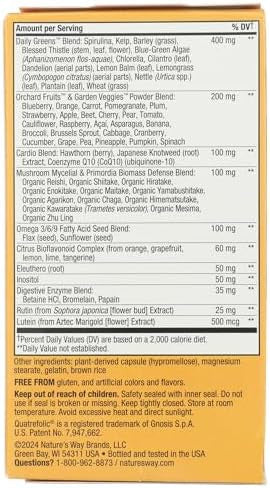 Nature'S Way Alive Max6 Potency Adult Complete Multivitamin, With Vitamins A,C, E & B-Vitamins Including Methyl B12 & Folate, Supports Energy Metabolism, No Added Iron, 90 Capsules (Packaging May Vary)