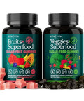 Etta Vita Everyday Debloat & Detox Sugar-Free Fruits And Veggies Gummies - Energy Support With Superfood Fruit And Vegetablesupplement (120 Chews) Cruelty-Free Vegan Gluten-Free Fruit And Vegetable Vitamin