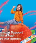 Emergen-C Kidz Immune Plus Crystals On-The-Go Immune Support Supplement With Vitamin C Vitamin D B Vitamins Zinc And Manganese Tropical Punch 28 Stick Packs