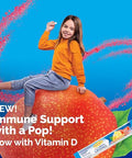 Emergen-C Kidz Immune Plus Crystals On-The-Go Immune Support Supplement With Vitamin C Vitamin D B Vitamins Zinc And Manganese Tropical Punch 28 Stick Packs