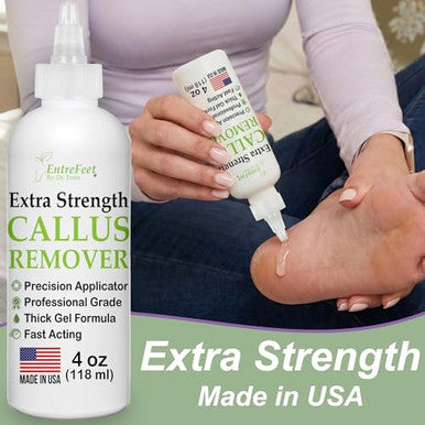 Entrefeet Dr. Entre'S Callus Remover Gel Extra Strength Callus Remover For Feet Foot Callus Remover Foot Care Pedicure Tools Supplies Dead Skin Remover 4 Oz