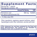 Pure Encapsulations Pantothenic Acid 120 vegcaps