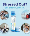 Boiron Stresscalm On The Go For Relief Of Stress Anxiousness Nervousness Irritability And Fatigue 80 Count Per Tube 4 Tubes With Peak10 Health Pen