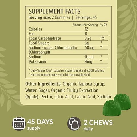 Herbamama Chlorophyll And Black Elderberry Kit - Bundle Of 50Mg Chlorophyll Gummies & Black Elderberry Extract Tincture 4 Fl Oz - Vegan Non-Gmo Sugar & Alcohol- - 2 Pack