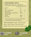 Herbamama Chlorophyll Detox Gummies - 50Mg Sodium Copper Chlorophyllin Internal Deodorant For Body Odor Support - Vegan Non-Gmo Antioxidant Supplement - 90 Pectin-Based Apple-Flavored Chews