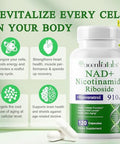 Nad+ Supplement 910Mg - Liposomal Nicotinamide Riboside, Resveratrol, Quercetin, Nad Supplement Vitamin D3, Vitamin C - Cellular Energy, Repair And Aging For Men And Women, 120 Capsules