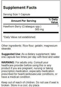 Swanson Hawthorn Berry - Antioxidant Circulation Support (250 Capsules 565 mg Each) (2 Pack)