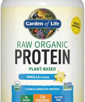 Garden of Life Protein Powder, Vegan Protein Powder, BCAA, Probiotics & Digestive Enzymes, Gluten & Lactose Free, Vanilla, 1.5 LB