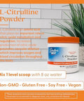 Doctors Best Lcitrulline Powder (Kyowa Quality) Supports Circulatory Health Nongmo Gluten Soy Vegan Net Wt. 7 Oz (200 Grams)