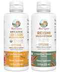 Maryruth'S Maryruth Organics Lion'S Mane Liposomal (Coffee Cake) & Reishi Mushroom (Candied Pecan) Clean Label Project Verified Vitamins For Cognitive Support Immunity & Overall Health Vegan Non-Gmo