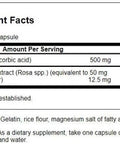 Swanson Vitamin C with Rose Hips Immune System Support Skin Cardiovascular Health Antioxidant Supplement 500 mg 100 Capsules