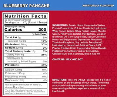 Bsn Syntha6 Protein Powder Drink Mix Blueberry Pancake 2.91 Lb (1.32 Kg)