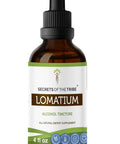 Secrets of the Tribe Lomatium Tincture Alcohol Extract, High-Potency Herbal Drops, Tincture Made from Responsibly farmed Lomatium Lomatium Dissectum Immune System Health 4 oz
