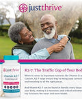 Just Thrive Vitamin K2-7 - Bone Brain And Heart Health K2 Vitamin Supplement 60 Capsules