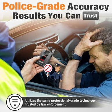 Diowner Rechargeable Breathalyzer 2026 Upgrade Breathalyzer With Lcd Digital Display & 10 Reusable Personal Mouthpieces Portable Alcohol Breathalyzer Tester With Advanced Sensor For Car/Home Use (Gray)