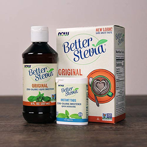 NOW Foods BetterStevia Organic Zero-Calorie Liquid Sweetener, Keto Friendly, Suitable for Diabetics, No Erythritol, 16-Ounce