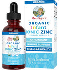 Maryruth'S Maryruth Organics Organic Infant Ionic Zinc Liquid Drops Zinc Sulfate For Immune Support Organic Glycerin Antioxidant Vegan Formulated For Babies Ages 6-12 Months 1 Month Supply 2 Fl Oz