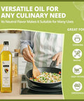 Tonnelli Premium Cold Pressed Naturally Refined Avocado Oil, 1 Liter | High Smoke Point 520F | Product of Spain Certified Kosher (including Passover)