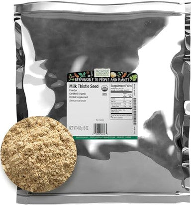 Frontier Co-Op Organic Powder Milk Thistle Seed 1Lb