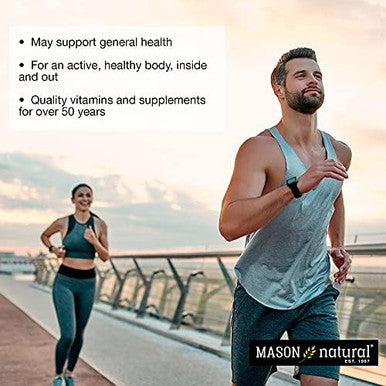 Mason Natural Daily Multiple Vitamins With Minerals - 24 Essential Vitamins And Minerals, All In One Multivitamin, Supports Overall Health, 60 Tablets (Pack Of 3)