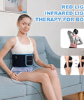 Feangli Red Light Therapy Infrared Light Therapy Belt For Body Waist Back Shoulder Leg Knee Muscle Relief Led 660Nm 850Nm Wearable Large Red Light Belt With Timer Remote Ideal For Woman Man