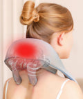 Electric Back Massager With Heat,Neck Trapezius Massager Kneading Rechargeable Cordless Shoulder Belt Portable Massage Machine For Pain Relief Deep Tissue