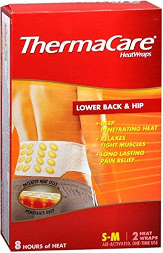 Thermacare Heatwraps Small-Med Back Therapy 2 Per Pack (Pack Of 3)