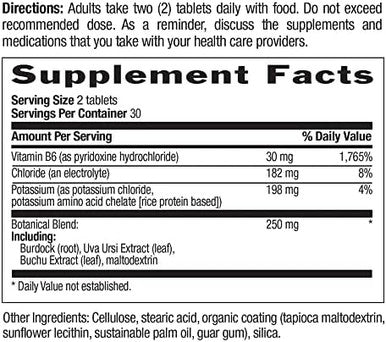 Country Life Water Factors - With Potassium And B6 For Electrolyte Balance - 60 Tablets
