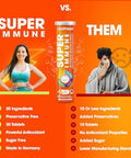 Nutrazul Super Immune 30 Effervescent Tablets 20 Vitamins & Minerals Herbal Extracts To Support Daily Routine Vitamin C Zinc Elderberry & Ecea Gluten Sugar Orange Flavor