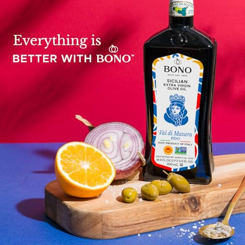 Bono Sicilian Certified PDO Val Di Mazara Extra Virgin Olive Oil - 16.9 oz