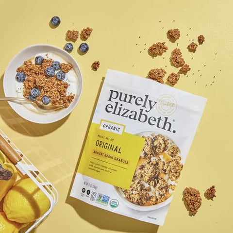 Purely Elizabeth, Organic Original, Ancient Grain Granola, Gluten-Free, Non-GMO (12oz Bag) (Pack of 2)