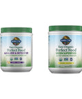 Garden of Life Raw Organic Perfect Food Alkalizer & Detoxifier Juiced Greens Superfood Powder & Raw Organic Perfect Food Green Superfood Juiced Greens Powder - Original Stevia-Free