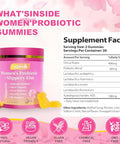 Zrevsb Her Juicy Feminine Probiotics Gummies For Women Tropical Pineapple Flavor 60 Gummies 1 Pack