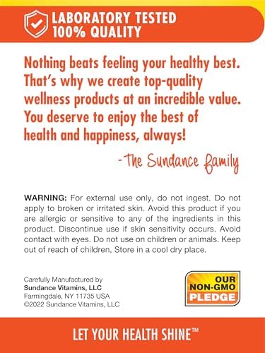 Sundance Vitamin EOil for Skin 13500 mg (30000 IU) 4 Fluid Ounces Lemon Scented NonGMO and Gluten Free Supplement