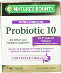Nature'S Bounty Ultra Strength Probiotic 10 140 Capsules