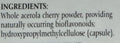 Natures Own Cherry C 200mg 60 Capsule
