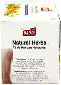 Badia Natural Herbs Tea, 25 Tea Bags (Pack of 2) ÃƒÂ¢Ã¢â€šÂ¬Ã¢â‚¬Å“ Herbal Blend for Brewing Hot or Iced Tea
