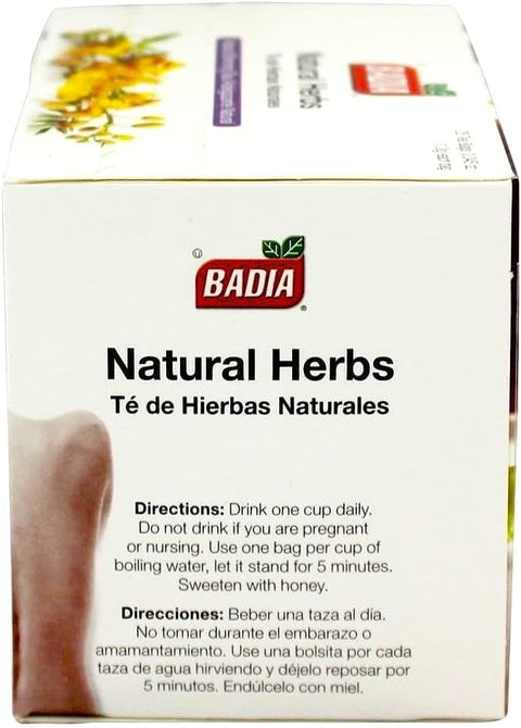 Badia Natural Herbs Tea, 25 Tea Bags (Pack of 2) ÃƒÂ¢Ã¢â€šÂ¬Ã¢â‚¬Å“ Herbal Blend for Brewing Hot or Iced Tea