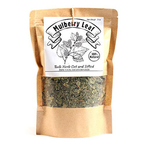 EidolonGreen [China Medicinal Herb] Mulberry Loose Leaves (Mulberry Leaf/Sangye/Ã¦Â¡â€˜Ã¥ÂÂ¶/Ã«Â½â€¢Ã¬Å¾Å½/Folium Mori) Dried Loose Leaves 3 Oz (88 g)